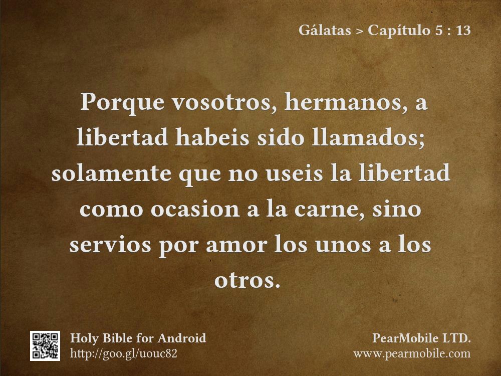 Gálatas, Capítulo 5:13